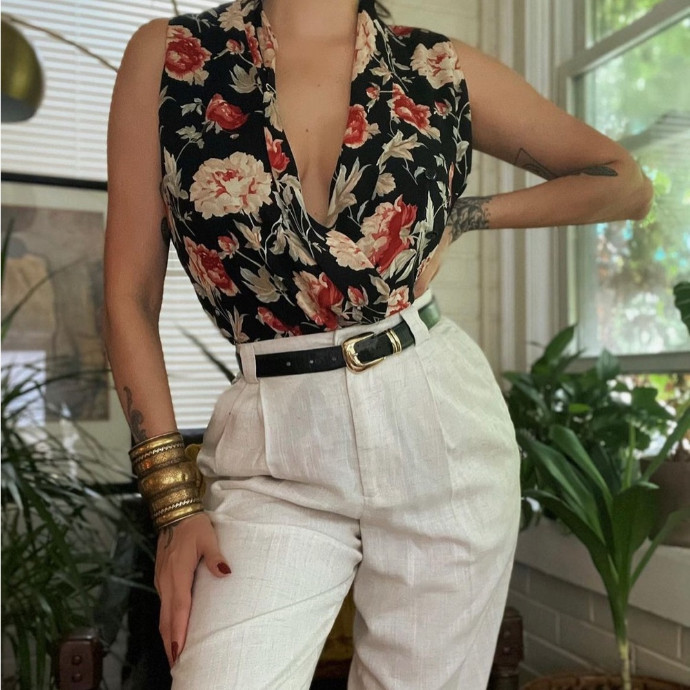 90s Vintage Silk Blouse